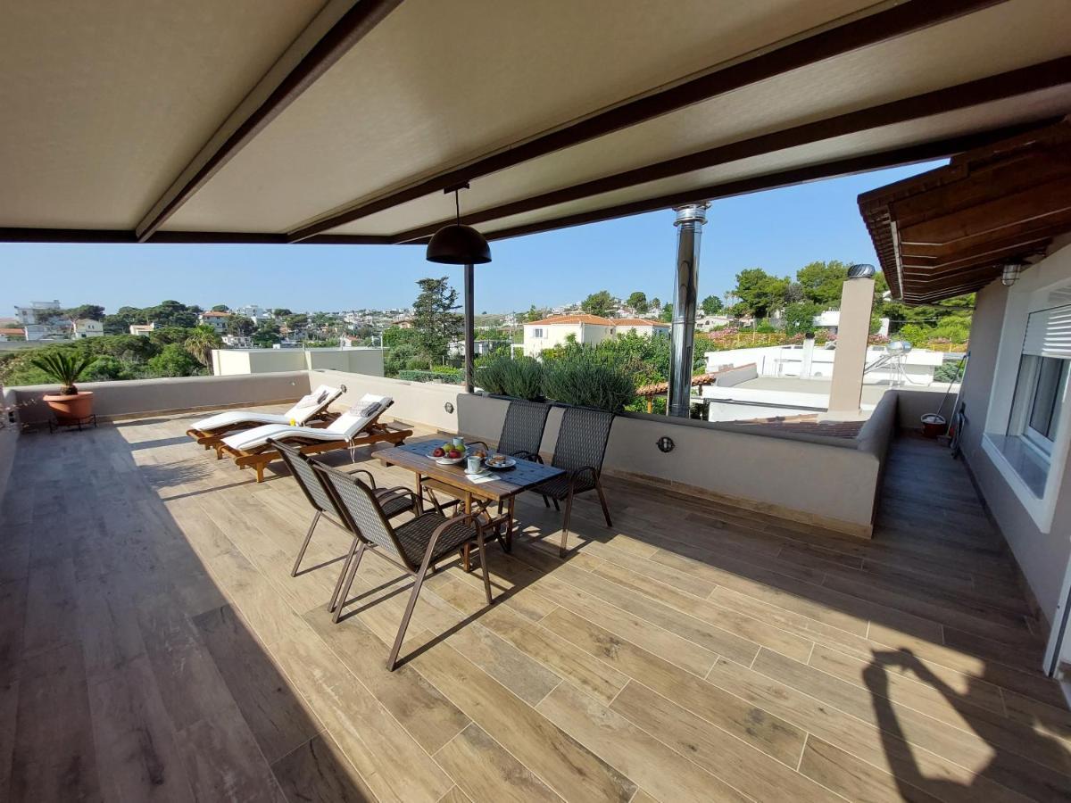 Sea View Apartment 15 Min From Athens Airport Néa Mákri Exterior foto